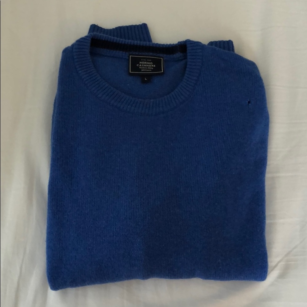 Merino Cashmere for John Lewis Blue Sweater